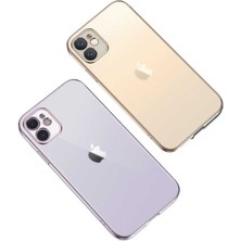 noktaks - Apple iPhone 11 - Kılıf Kenarı Dik Ve Renkli Mat Gbox Kapak - Gümüş