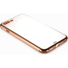 noktaks - Apple iPhone 8 Plus - Kılıf Koruyucu Voit Clear Tatlı Sert Silikon Kapak - Kırmızı