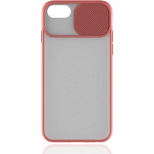 Noktaks Kilifone - iPhone 7 Uyumlu Kılıf Slayt Sürgülü Arkası Buzlu Lensi Kapak