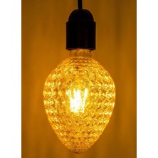 YTE Vintage LED  Filament Rustik  E27 220V 2200K Kozalak Ampul 4W G95