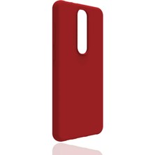 noktaks - Casper Via P3 - Kılıf Mat Soft Esnek Biye Silikon - Kırmızı - T14583