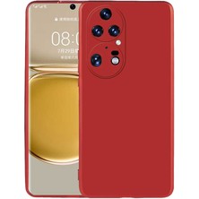 noktaks - Huawei P50 Pro - Kılıf Mat Soft Premier Silikon Kapak - Kırmızı - T21957