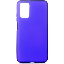 Kilifolsun Xiaomi Redmi 9t Kılıf Mat Soft Premier Silikon Kapak Saks Mavi