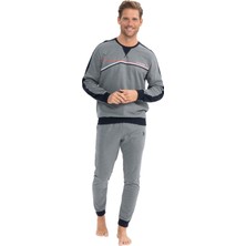 U.s. Polo Assn. Erkek Uzun Kollu Yuvarlak Yaka Iki Iplik Eşofman Pijama Takımı S25813
