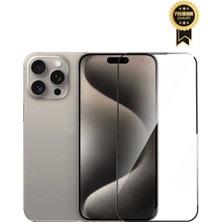 Vip Case Apple iPhone 16 Uyumlu Tam Kaplayan Toz Tutmayan Kutulu Premium Cam Antidust Ekran Koruyucu