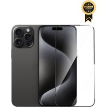 Vip Case Apple iPhone 16 Uyumlu Tam Kaplayan Toz Tutmayan Kutulu Premium Cam Antidust Ekran Koruyucu