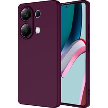 noktaks - Xiaomi Redmi Note 13 4G - Kılıf İçi Kadife Koruyucu Mara Lansman Kapak - Koyu Mor - T32027