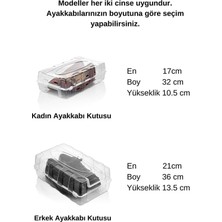 10'lu Şeffaf Erkek Ayakkabı Kutusu