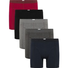 Erkek 5’li Renkli Bambu Boxer - 25104 (BK100)