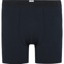 Steve Wolls Erkek Lacivert 3’lü Uzun Paça Bambu Boxer - 25201