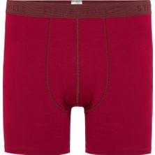 Steve Wolls Erkek Bordo 3’lü Uzun Paça Bambu Boxer - 25201