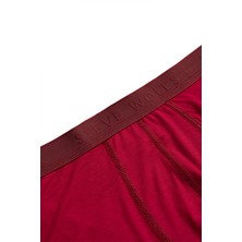 Steve Wolls Erkek Bordo 3’lü Uzun Paça Bambu Boxer - 25201