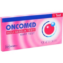 Oncomed Hızlı Gebelik Testi - 1 Kart Test