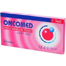 Oncomed Hızlı Gebelik Testi - 1 Kart Test