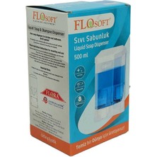 Flosoft Sıvı Sabunluk ve Şampuan Makinası Şeffaf Renk 500 ml Hacimli