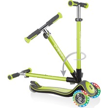 Globber Elite Deluxe Işıklı Scooter - Yeşil