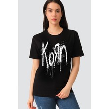 Rock&Roll Korn Siyah Kadın Tişört