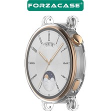 Forzacase FC010 Huawei Watch Gt 4 41MM ile Uyumlu Önü Kapalı Ekran Korumalı Silikon Kılıf