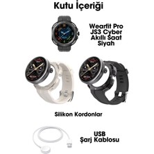 Wearfit Pro Js3 Cyber Hk4 Hero Akıllı Saat Yuvarlak Model 1.33 Inç 37MM Miniled Ekran Akıllı Kol Saati