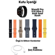 Wearfit Pro S10 Ultra 2 Akıllı Saat 7 Kordonlu 49MM Miniled Ekran Akıllı Kol Saati