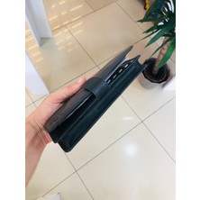 Derius Sunny Antrasit  Dikey Kişiye Özel Büyük Telefon Cüzdanı (UNISEX)