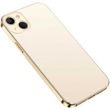 Ekılıf Apple iPhone 13 Kılıf Kamera Korumalı Sert Bobo Kapak - Gold