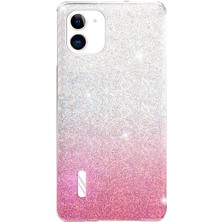 Ekılıf Apple iPhone 11 Kılıf Sert Simli Koruyucu Nex Kapak - Pembe