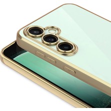 Ekılıf Samsung Galaxy A35 Kılıf Kamera Korumalı Logo Gösteren Omega Kapak - Rose Gold