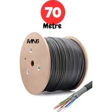 Mn6 M7X 70 Metre Internet Kablosu/cat6 Iki Kat Korumalı/iç ve Dış Mekan Uyumlu/internet Bağlantı Kablosu