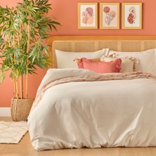 Bella Maison %100 Pamuk Saten Supreme Basic Çift Kişilik Nevresim Seti Beyaz (200X220 Cm)