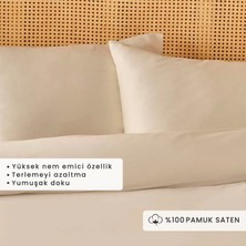 Bella Maison %100 Pamuk Saten Supreme Basic Çift Kişilik Nevresim Seti Beyaz (200X220 Cm)