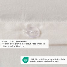 Bella Maison %100 Pamuk Saten Supreme Basic Çift Kişilik Nevresim Seti Beyaz (200X220 Cm)