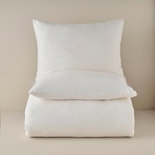 Bella Maison %100 Pamuk Saten Supreme Basic Çift Kişilik Nevresim Seti Beyaz (200X220 Cm)