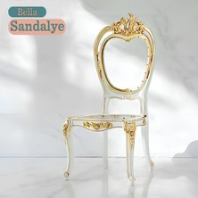 Badem10 Begonya Sert Plastik Ahşap Koltuk Bahçe Balkon Mutfak Yemek Masası Sandalyesi