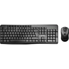 Raynox RX-W10 Kablosuz Q Multimedia Klavye + Mouse Set Siyah