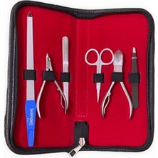 Solingen Bileyli Manikür Pedikür Seti Tırnak Bakım Çantası