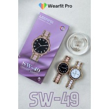 Wearfit Pro Sw-49 Akıllı Saat 38MM Yuvarlak Ekran Kadın Akıllı Kol Saati & Bileklik