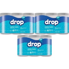 Drop Kağıt Havlu Çift Katlı (18 Li Pk) (3pk*6)