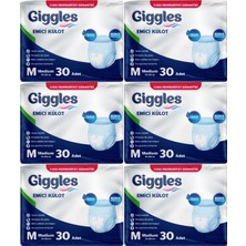 Giggles Hasta Bezi Yetişkin Emici Külot M-Orta 180 Adet (6pk*30)
