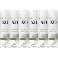 Xo Deodorant 150 ml Kadın Natural & Effective x 6 adet