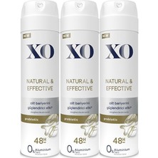 Xo Deodorant Natural & Effective 150 ml x 3 adet