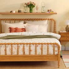 Bella Maison %100 Pamuk Saten Leora King Size Nevresim Seti Somon (240X220 Cm)