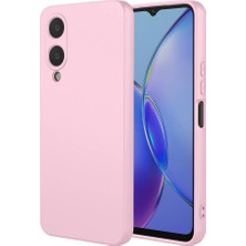 noktaks - Vivo Y17S - Kılıf İçi Kadife Koruyucu Mara Lansman Kapak - Pembe - T30570