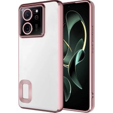 kilifone - Xiaomi Mi 13T - Kılıf Kamera Korumalı Logo Gösteren Omega Kapak - Rose Gold - T30464
