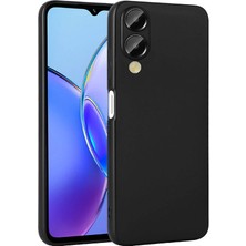 noktaks - Vivo Y17S - Kılıf Mat Soft Premier Silikon Kapak - Siyah - T30231