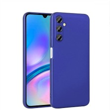 Kilifolsun Samsung Galaxy A05S Kılıf Mat Soft Premier Silikon Kapak Saks Mavi