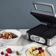 H.koenig GFX320 Waffle Makinesi, 1400 W, 2 Waffle, 15 x 10 Cm, Gri