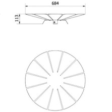 HomeArt Nepa Ateş Çukuru Bahçe Şöminesi 70CM