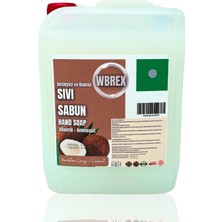 Wbrex Besleyici ve Onarıcı Sıvı El Sabunu 5lt * 4 Adet Ekonomik Boy Cocovanil Hindistan Cevizi Kokulu