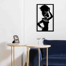 Homeart Nepa Afrikalı Kadın Metal Duvar Dekoru